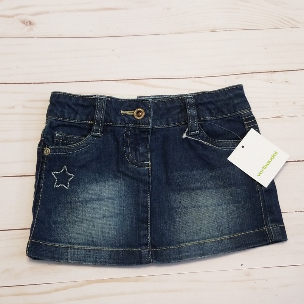 Vertbaudet Denim Star Skirt